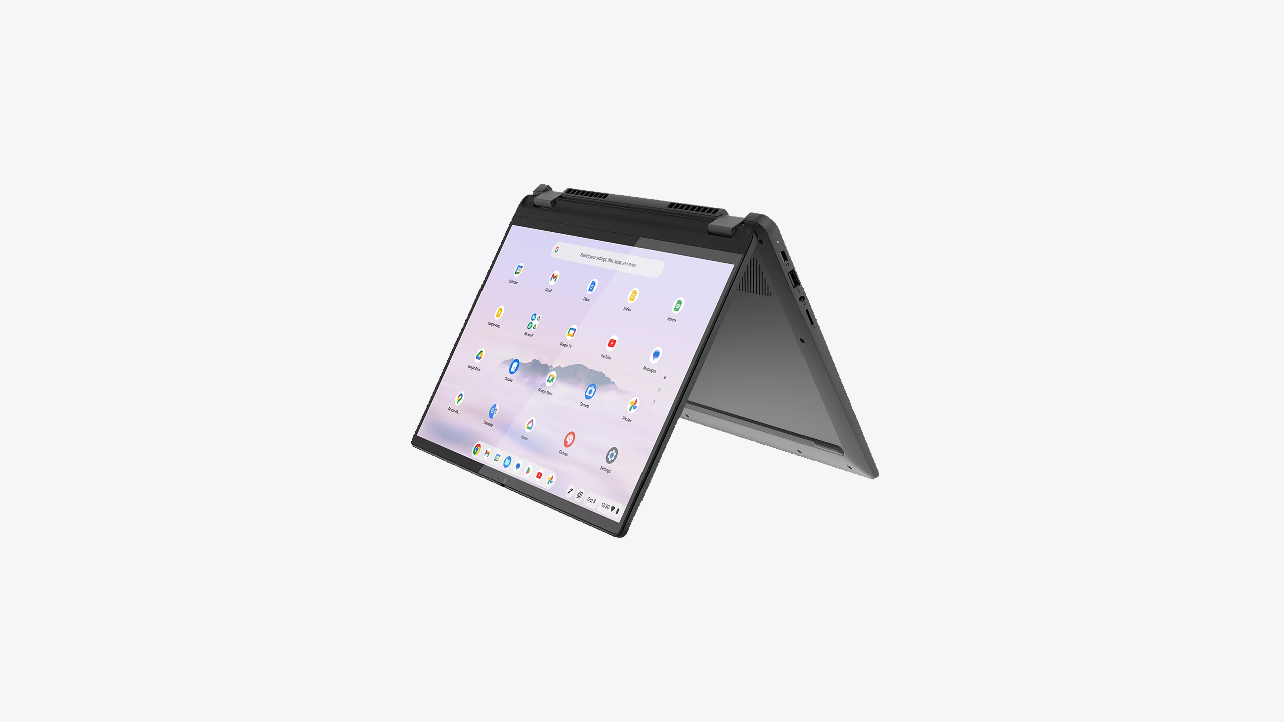 Lenovo IdeaPad Flex 5 Chrome 14IAU7 (Plus) Intel® Core™ i5 i5-1334U Chromebook 35.6 cm (14") Touchscreen WUXGA 8 GB LPDDR4x-SDRAM 256 GB SSD Wi-Fi 6E (802.11ax) ChromeOS Belgian Grey - Image 5